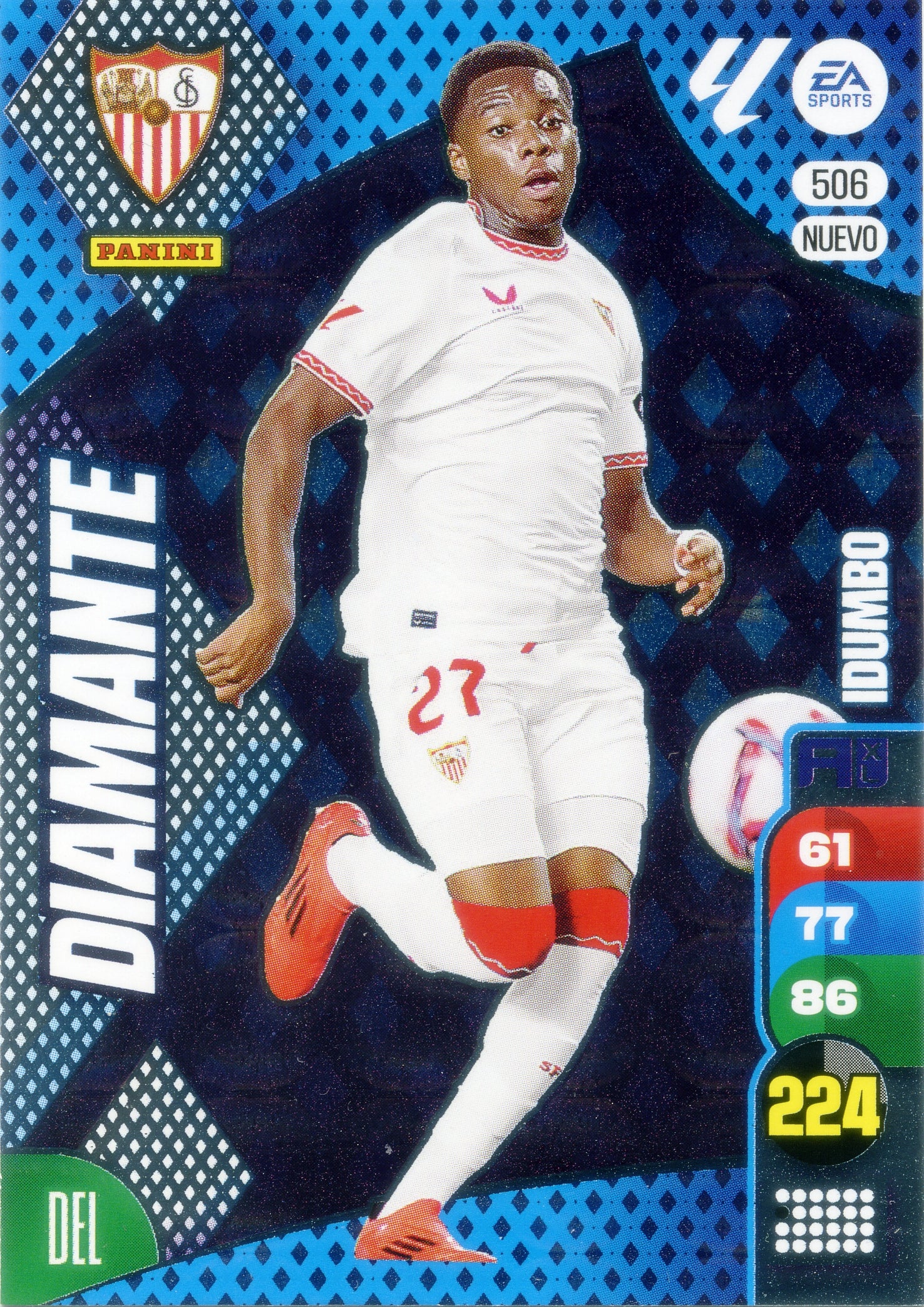 Idumbo - Panini Adrenalyn XL La Liga 2024/2025 - #506 NUEVO - Sevilla FC - Diamantes
