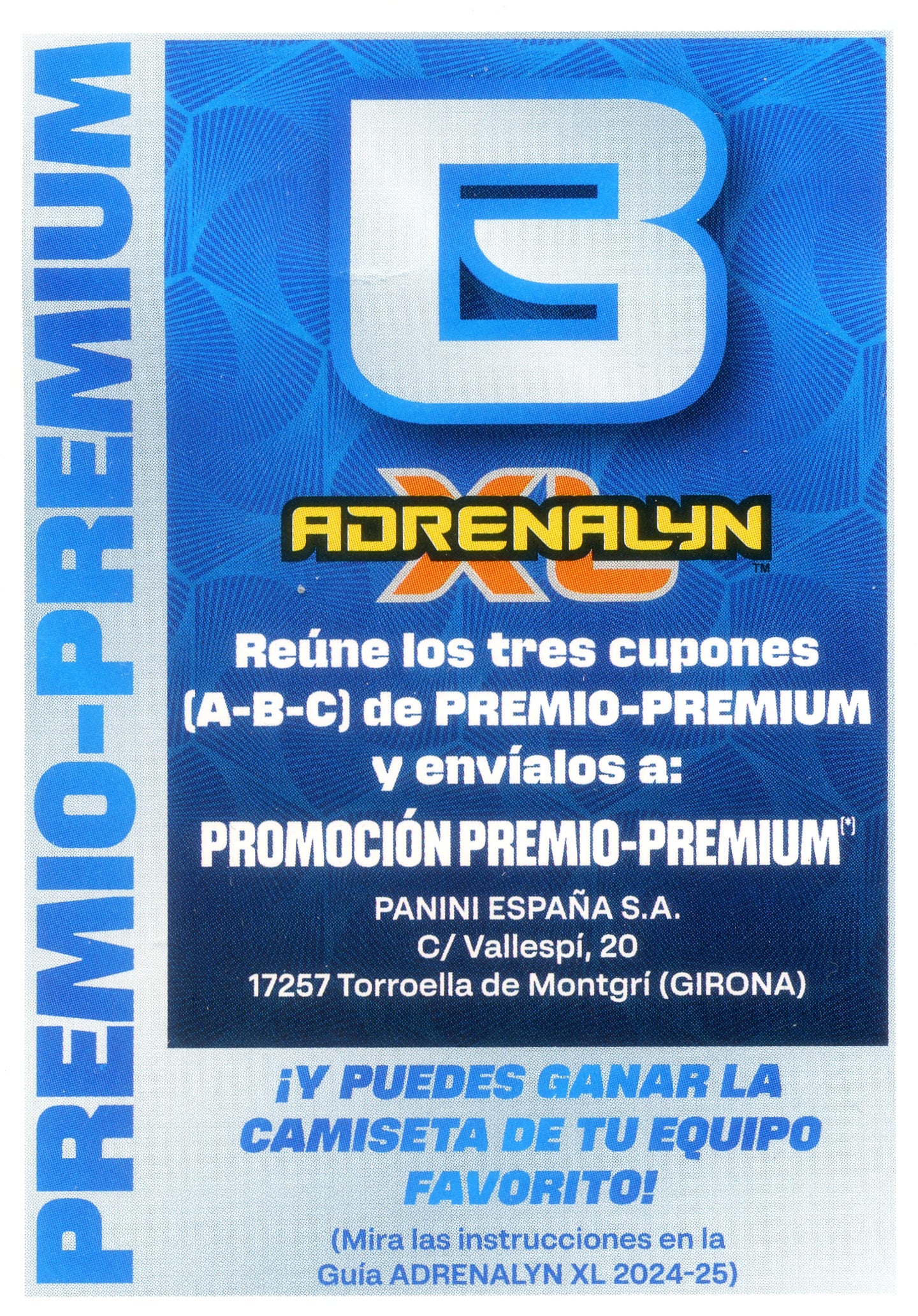 Premio - Premium - Letra "B" - Panini Adrenalyn XL La Liga 2024/2025