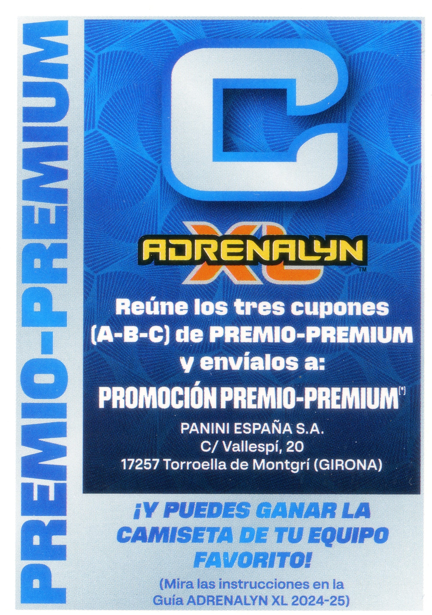Premio - Premium - Letra "C" - Panini Adrenalyn XL La Liga 2024/2025