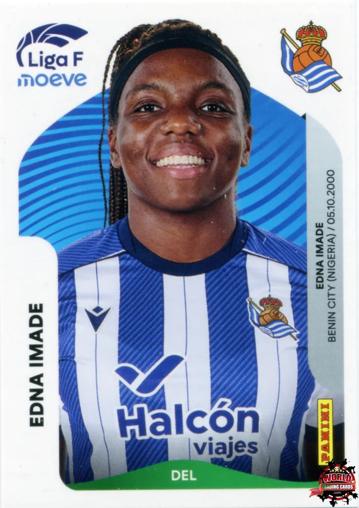 Cromo Trading Card Fútbol-Edna Imade-Real Sociedad-Panini Liga F Moeve 2025-2026-301-Basico