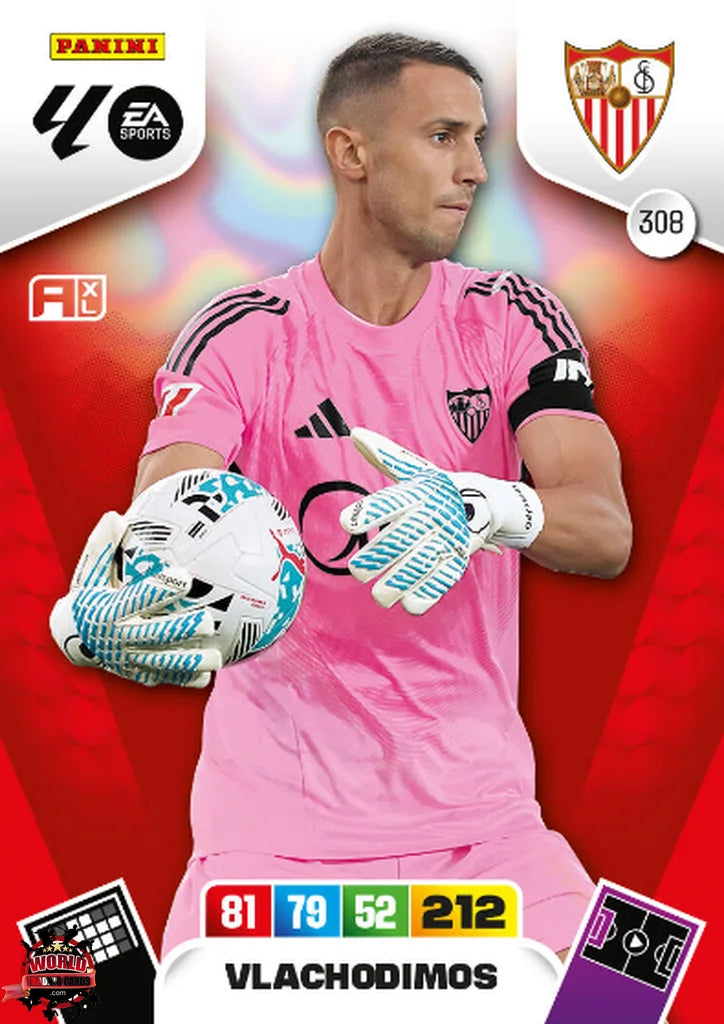 Vlachodimos - Sevilla FC - Panini Adrenalyn XL - 2025-2026 - 308 - Basico