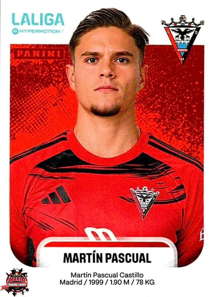 Cromo Trading Card Fútbol-Martín Pascual-Mirandés-Panini La Liga HypermotionV 2025-2026-311-Basico