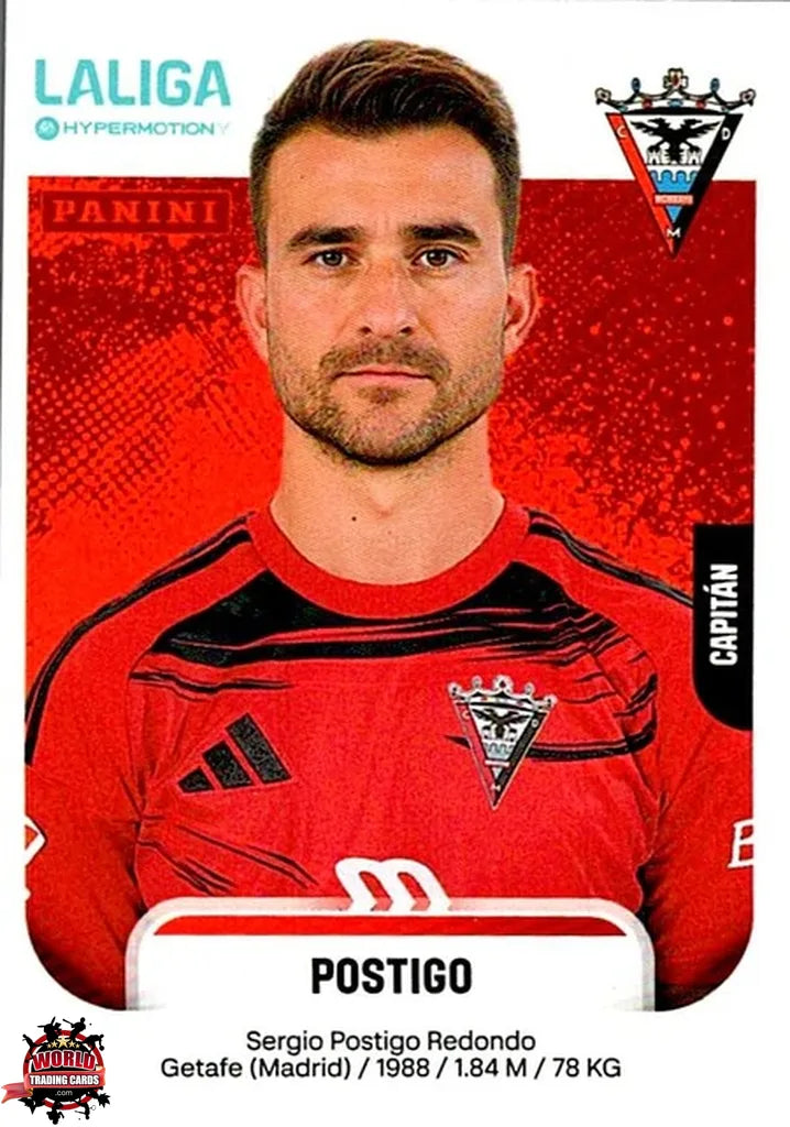Cromo Trading Card Fútbol-Postigo-Mirandés-Panini La Liga HypermotionV 2025-2026-313-Basico