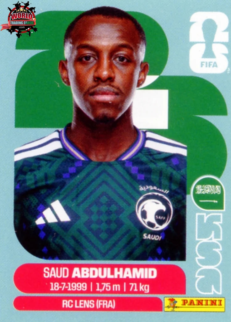 #KSA004 | Panini | Fifa World Cup Stickers | 2026 | Saud Abdulhamid | Saudi Arabia | Base - International version