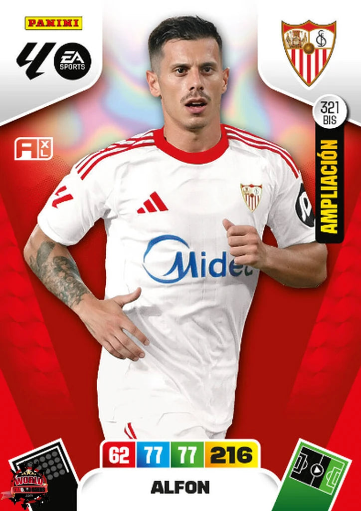 Alfon - Sevilla FC - Panini Adrenalyn XL - 2025-2026 - 321Bis - Basico Ampliación LP