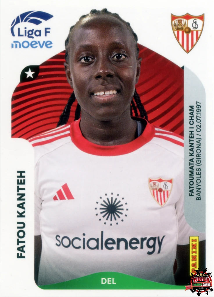 Cromo Trading Card Fútbol-Fatou Kanteh-Sevilla FC-Panini Liga F Moeve 2025-2026-321-Basico
