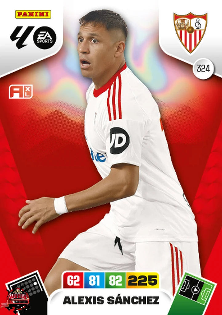 #324 | Adrenalyn XL | La Liga | 2025-2026 | Alexis Sánchez | Sevilla FC | Basico