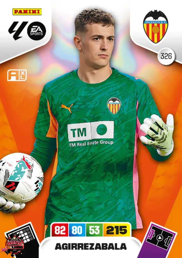 Agirrezabala - Valencia CF - Panini Adrenalyn XL - 2025-2026 - 326 - Basico