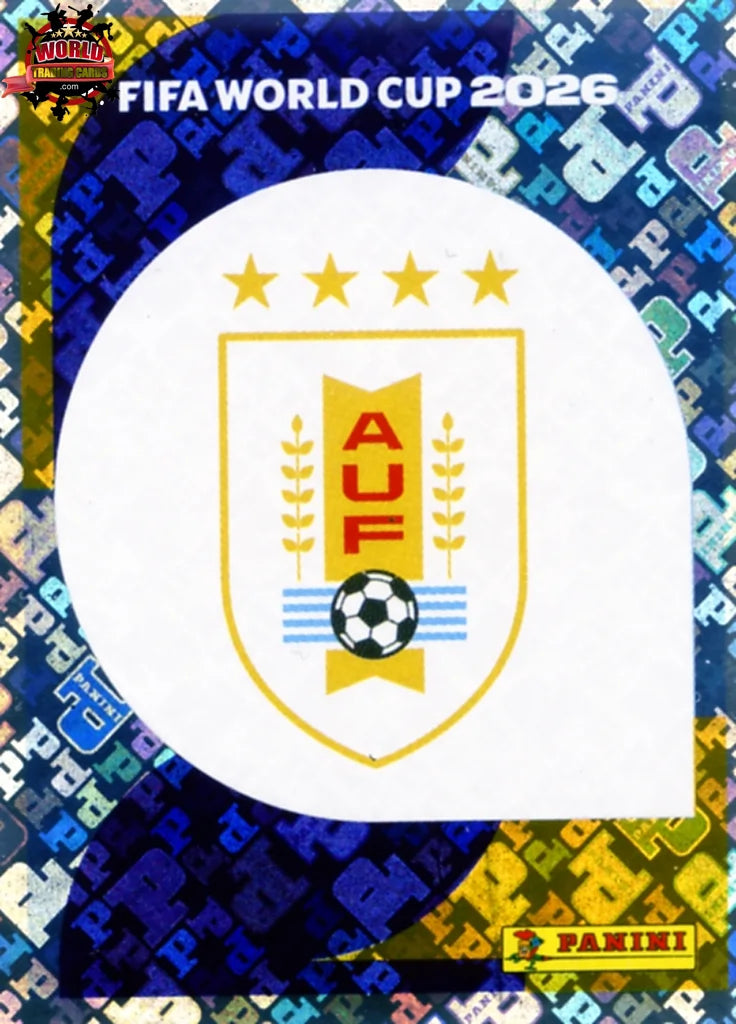 #URU001 | Panini | Fifa World Cup Stickers | 2026 | Emblem | Uruguay | Foil - International version