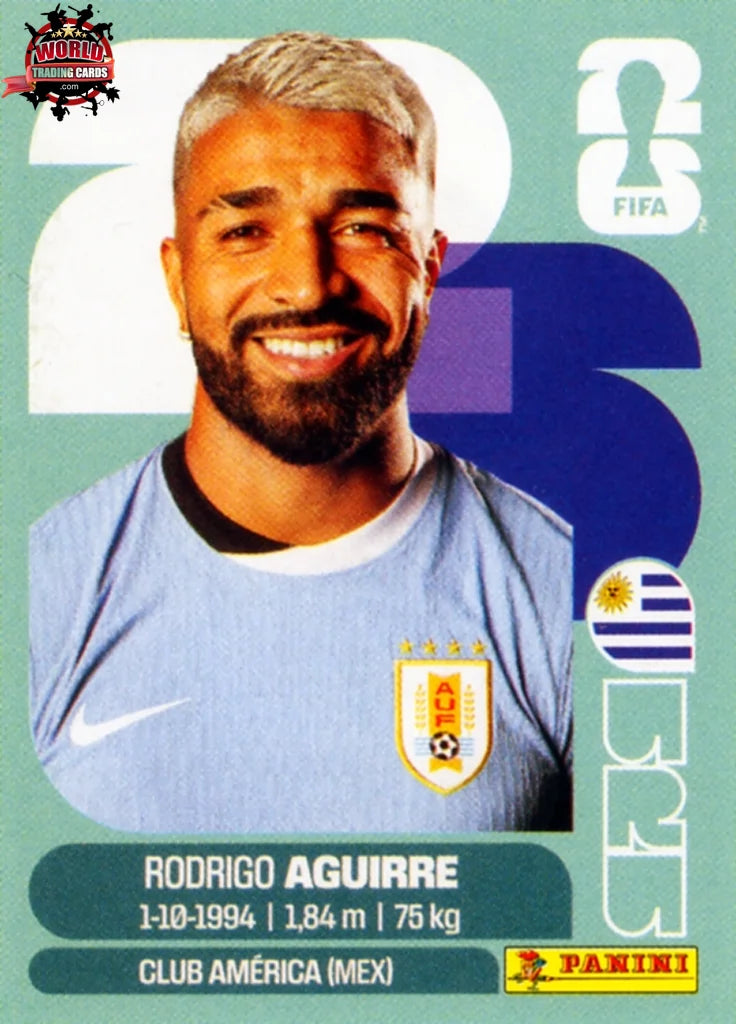 #URU019 | Panini | FIFA World Cup Stickers | 2026 | Rodrigo Aguirre | Uruguay | Base