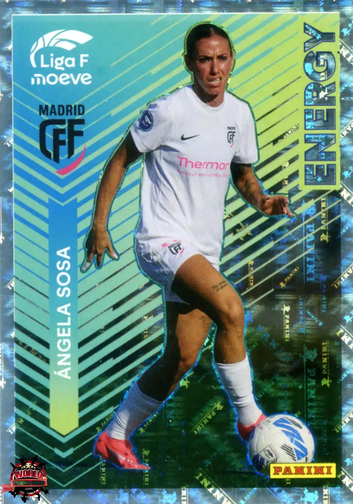 Cromo Trading Card Fútbol-Ángela Sosa-Madrid CFF-Panini Liga F Moeve 2025-2026-333-Energy Moeve