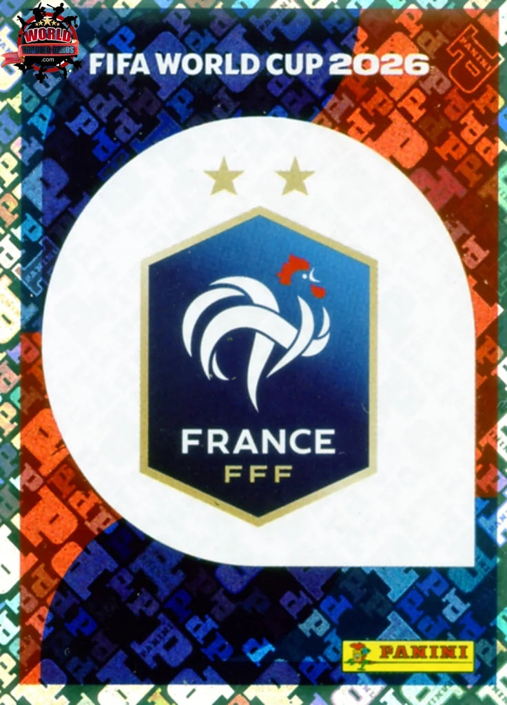#FRA001 | Panini | Fifa World Cup Stickers | 2026 | Emblem | France | Foil - International version