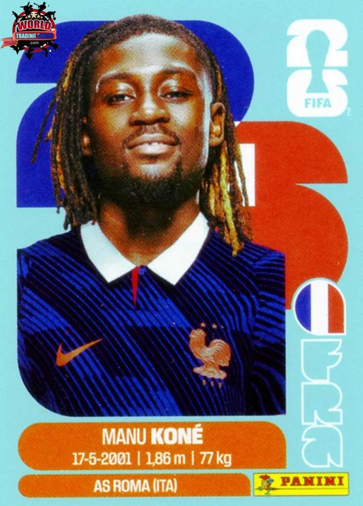 #FRA011 | Panini | Fifa World Cup Stickers | 2026 | Manu Kone | France | Base - International version