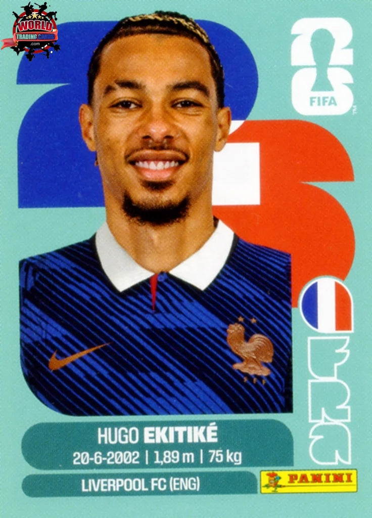 #FRA019 | Panini | Fifa World Cup Stickers | 2026 | Hugo Ekitike | France | Base