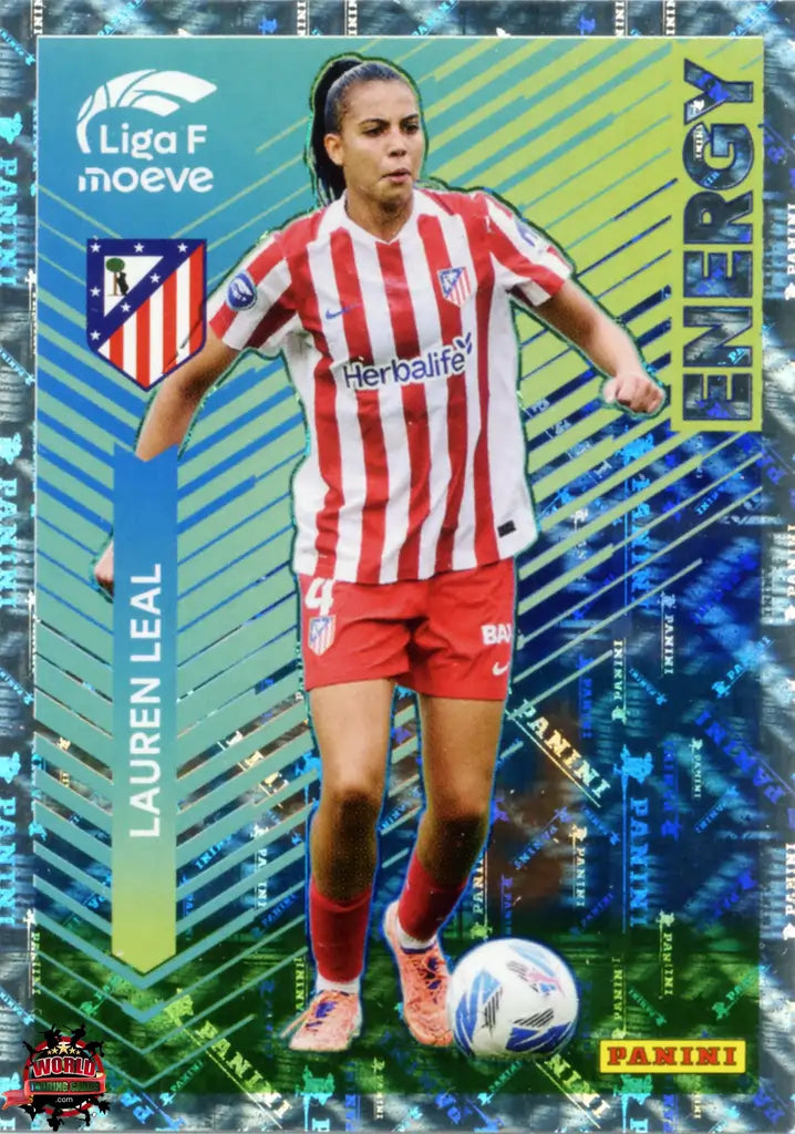 Cromo Trading Card Fútbol-Lauren Leal-Atlético de Madrid-Panini Liga F Moeve 2025-2026-343-Energy Moeve
