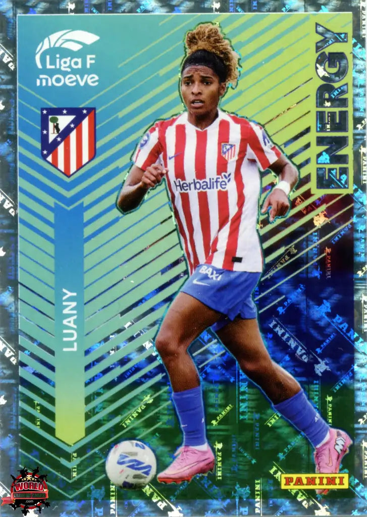 Cromo Trading Card Fútbol-Luany-Atlético de Madrid-Panini Liga F Moeve 2025-2026-345-Energy Moeve
