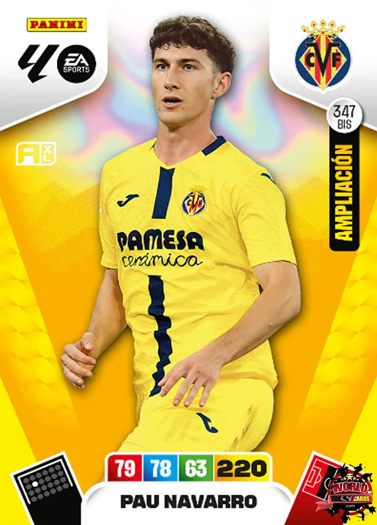 #347 Bis | Panini | Adrenalyn XL | La Liga | 2025-2026 | Pau Navarro | Villarreal CF | Extension