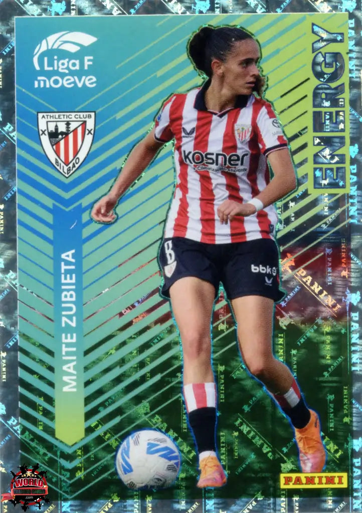 Cromo Trading Card Fútbol-Maite Zubieta-Athletic Club-Panini Liga F Moeve 2025-2026-347-Energy Moeve