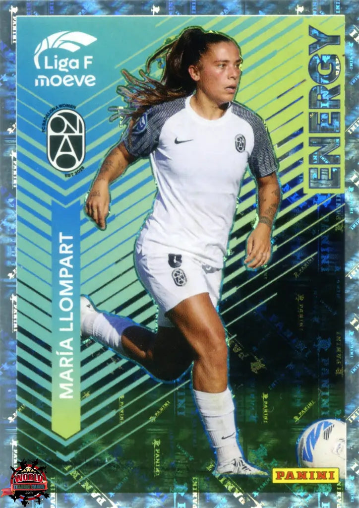 Cromo Trading Card Fútbol-María Llompart-FC Badalona Women-Panini Liga F Moeve 2025-2026-348-Energy Moeve