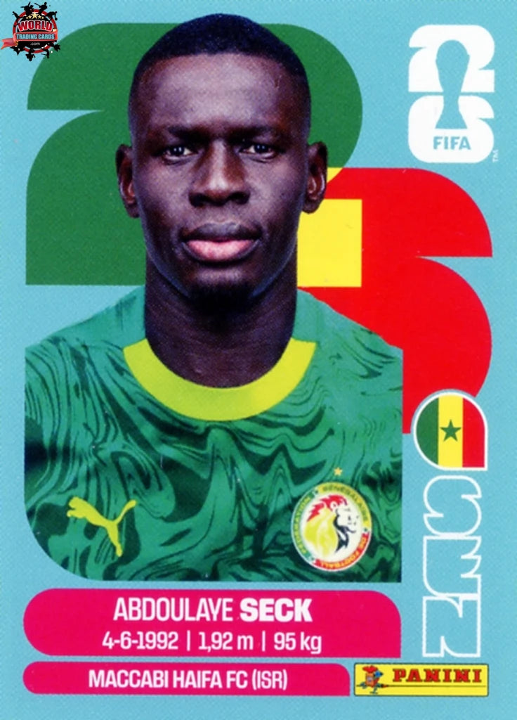 #SEN005 | Panini | Fifa World Cup Stickers | 2026 | Abdoulaye Seck | Senegal | Base - International version