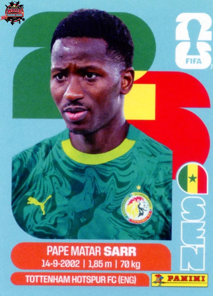 世界10枚限定！PANINI PAPE MATAR SARR サー RC Cromo Trading Card Fútbol-Pape Matar Sarr-Senegal-Panini Fifa