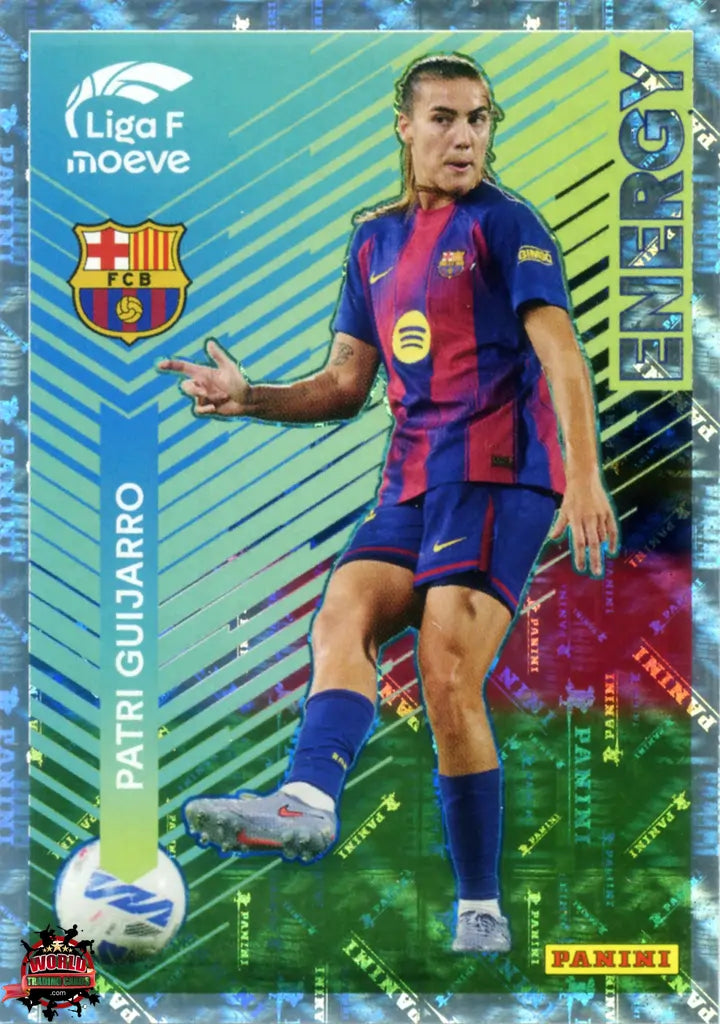 Cromo Trading Card Fútbol-Patri Guijarro-FC Barcelona-Panini Liga F Moeve 2025-2026-351-Energy Moeve
