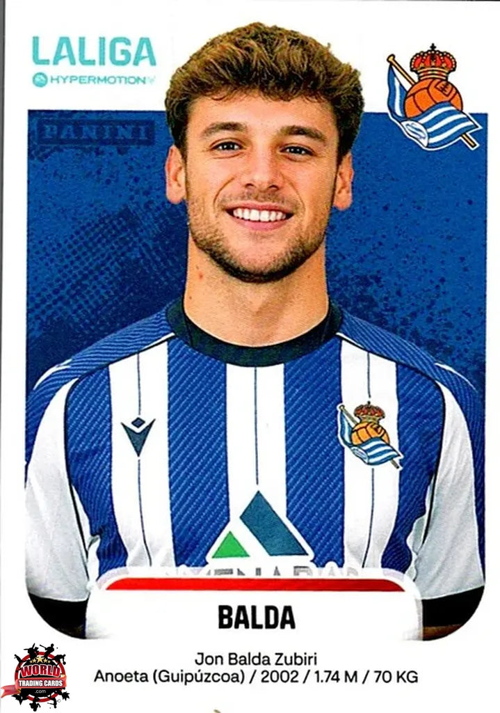 Cromo Trading Card Fútbol-Balda-Real Sociedad B-Panini La Liga HypermotionV 2025-2026-352A-Basico