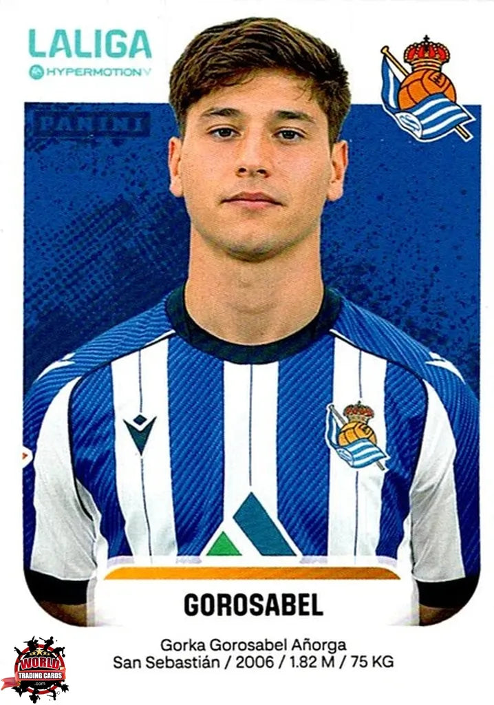 Cromo Trading Card Fútbol-Gorosabel-Real Sociedad B-Panini La Liga HypermotionV 2025-2026-355-Basico