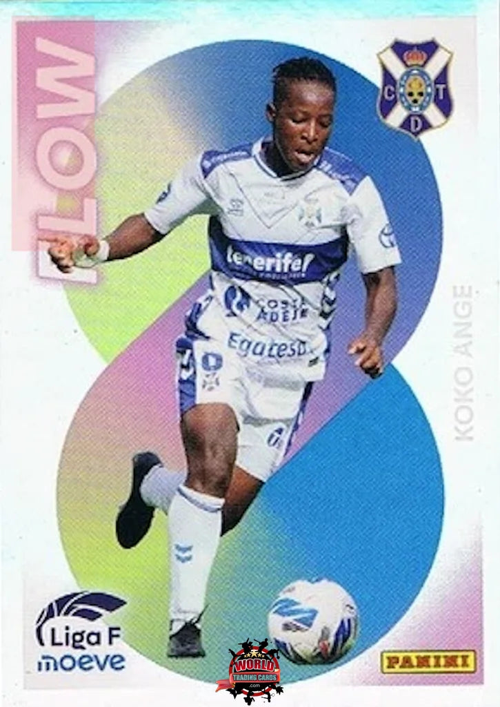 Cromo Trading Card Fútbol-Koko Ange-Costa Adeje Tenerife-Panini Liga F Moeve 2025-2026-357-Flow
