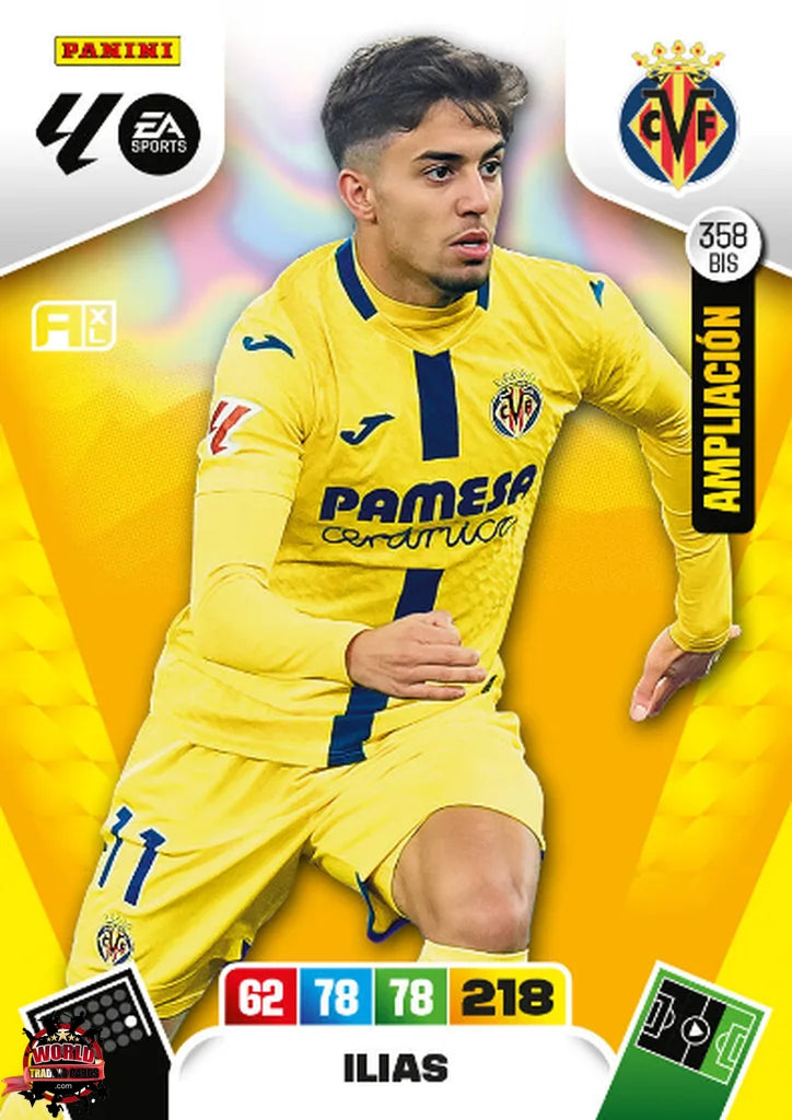 Ilias - Villarreal CF - Panini Adrenalyn XL - 2025-2026 - 358Bis - Basico Ampliación LP
