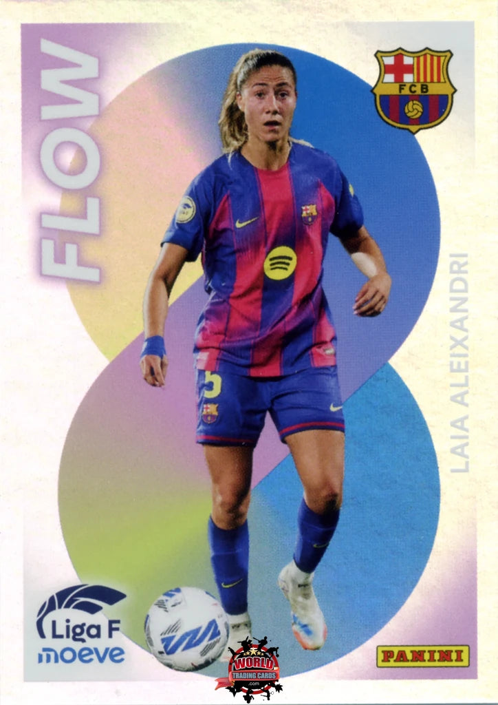 Cromo Trading Card Fútbol-Laia Aleixandri-FC Barcelona-Panini Liga F Moeve 2025-2026-358-Flow
