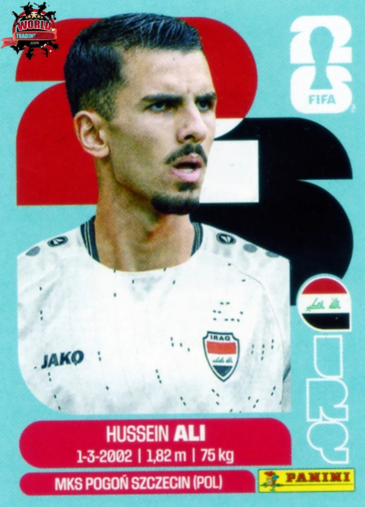 #IRQ004 | Panini | Fifa World Cup Stickers | 2026 | Hussein Ali | Iraq | Base - International version