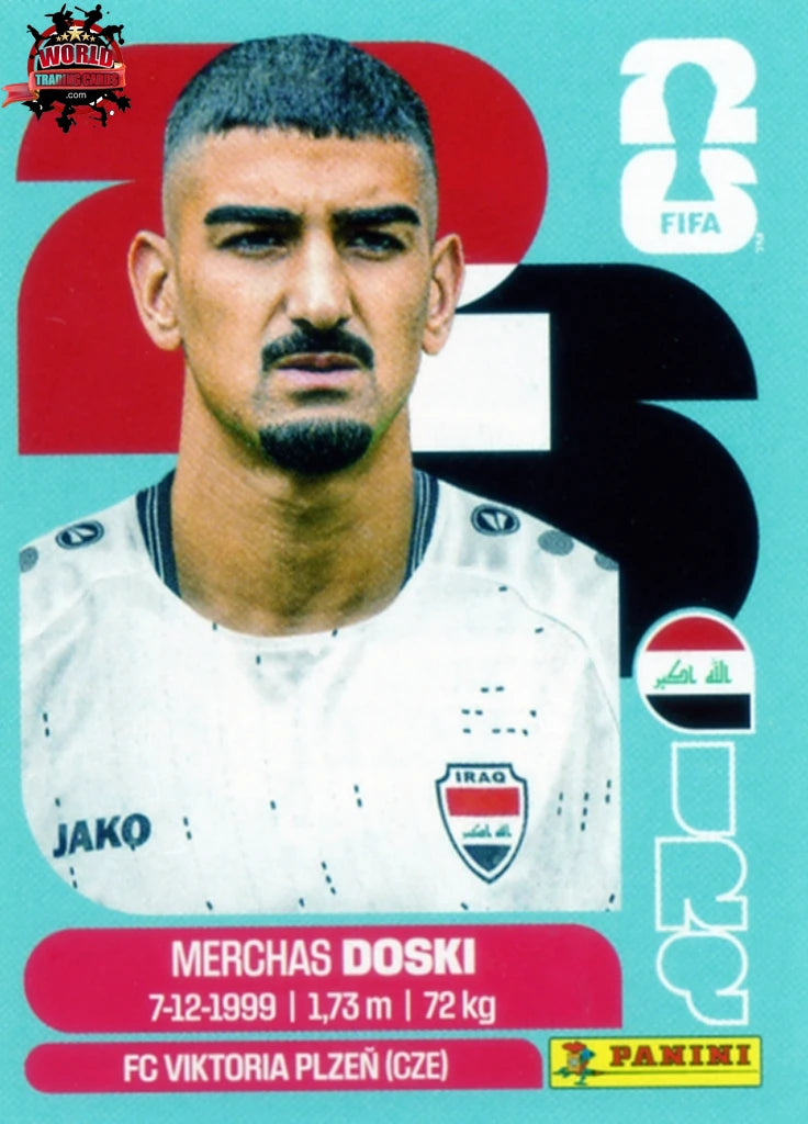 #IRQ006 | Panini | Fifa World Cup Stickers | 2026 | Merchas Doski | Iraq | Base - International version