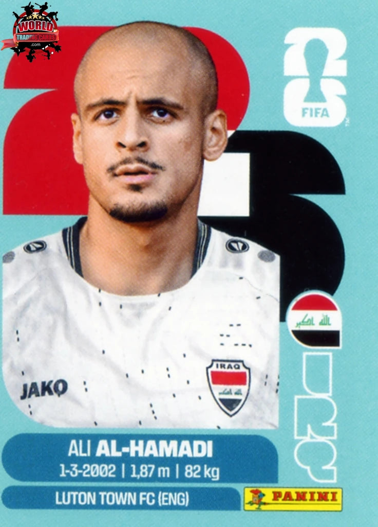 #IRQ018 | Panini | Fifa World Cup Stickers | 2026 | Ali Al-Hamadi | Iraq | Base - International version