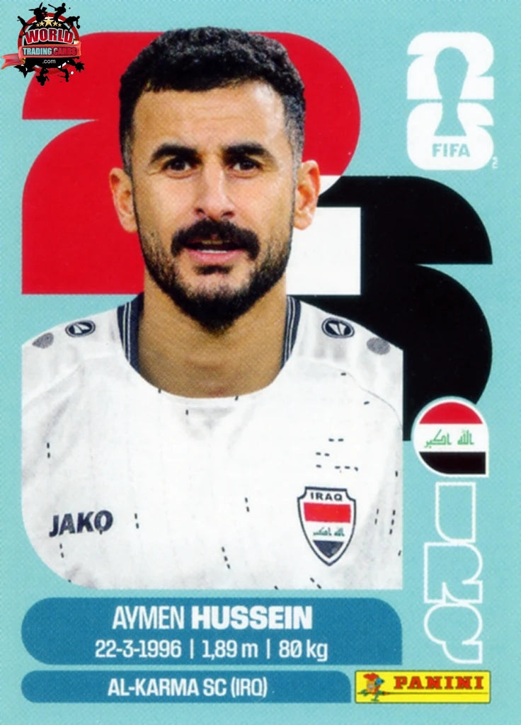 #IRQ019 | Panini | Fifa World Cup Stickers | 2026 | Aymen Hussein | Iraq | Base - International version