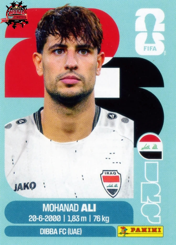 #IRQ020 | Panini | Fifa World Cup Stickers | 2026 | Mohanad Ali | Iraq | Base - International version