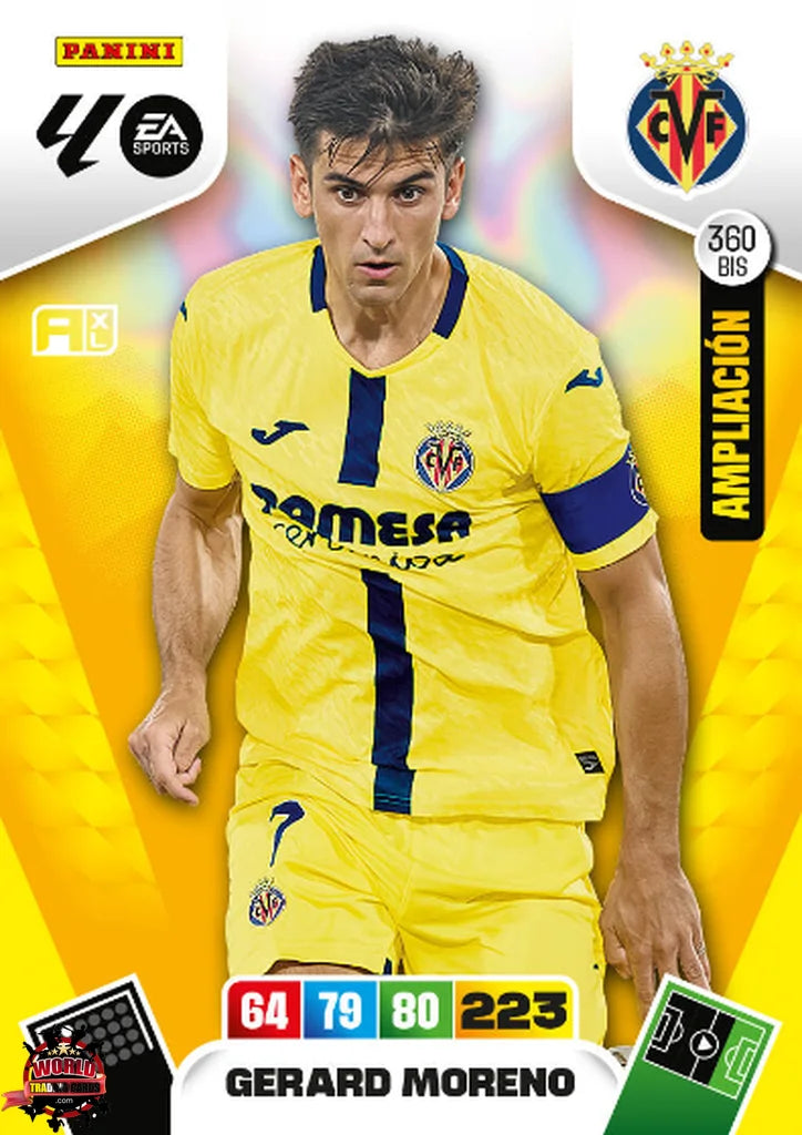 Gerard Moreno - Villarreal CF - Panini Adrenalyn XL - 2025-2026 - 360Bis - Basico Ampliación LP