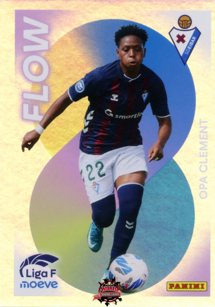 Cromo Trading Card Fútbol-Opa Clement-SD Eibar-Panini Liga F Moeve 2025-2026-360-Flow