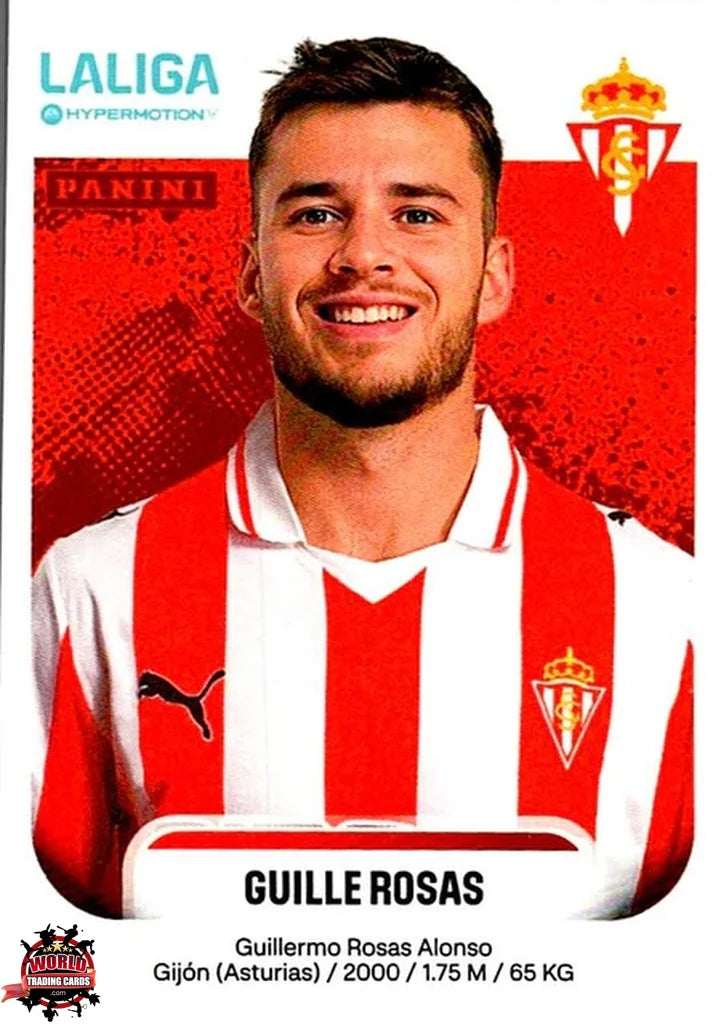 Cromo Trading Card Fútbol-Guille Rosas-Real Sporting de Gijón-Panini La Liga HypermotionV 2025-2026-367-Basico
