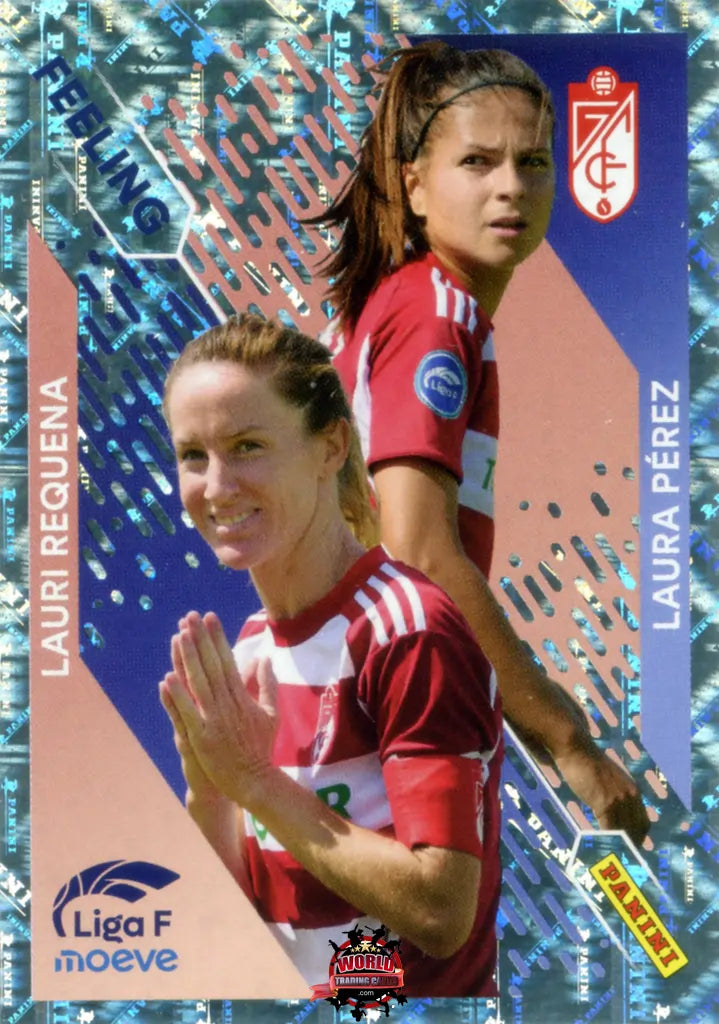 Cromo Trading Card Fútbol-Laura Pérez / Lauri Requena-Granada CF-Panini Liga F Moeve 2025-2026-368-Feeling