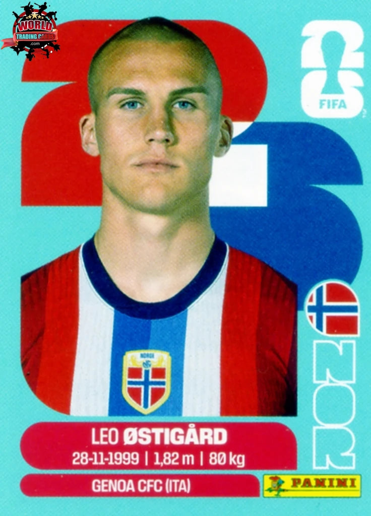 #NOR004 | Panini | Fifa World Cup Stickers | 2026 | Leo Ostigard | Norway | Base