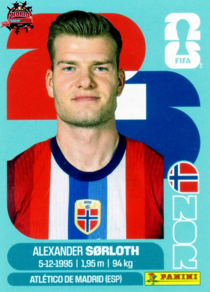 #NOR016 | Panini | Fifa World Cup Stickers | 2026 | Alexander Sørloth | Norway | Base