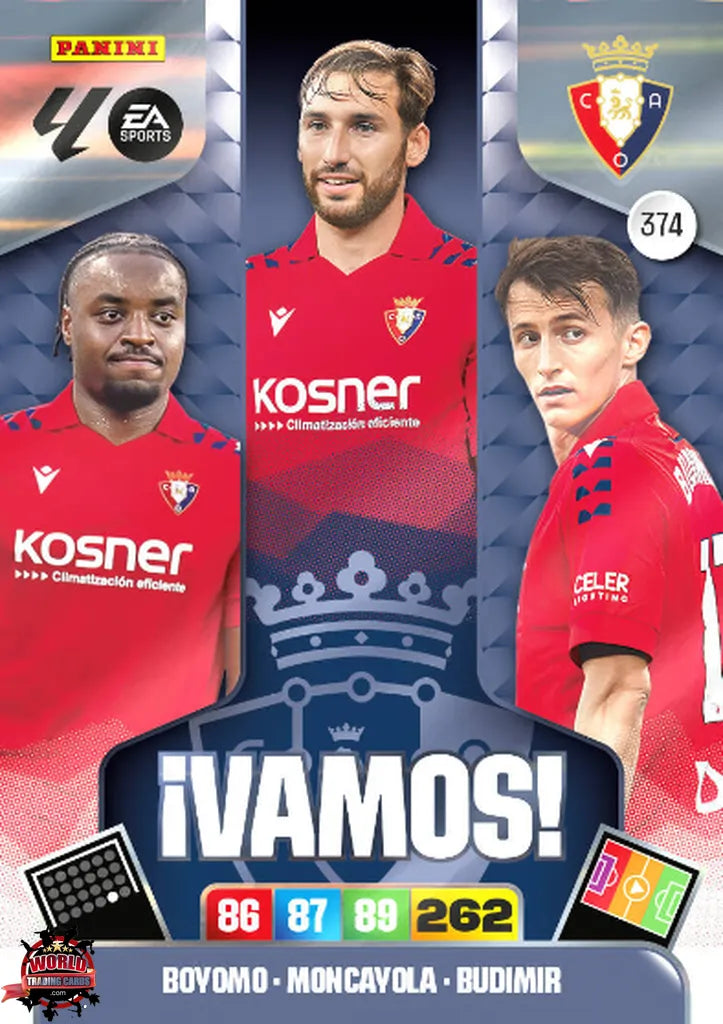 #374 | Adrenalyn XL | La Liga | 2025-2026 | Vamos Osasuna | CA Osasuna | Vamos