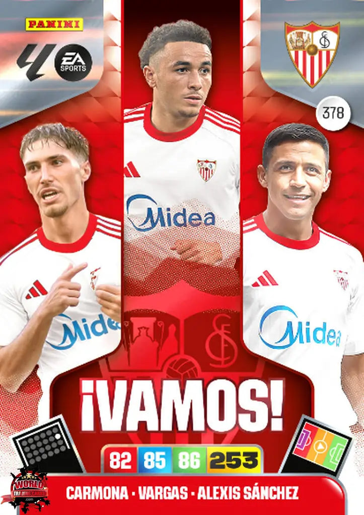 #378 | Adrenalyn XL | La Liga | 2025-2026 | Vamos Sevilla | Sevilla FC | Vamos
