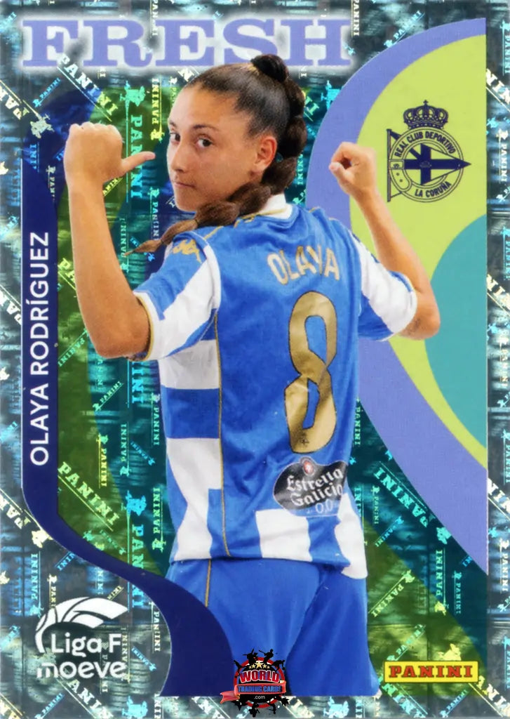 Cromo Trading Card Fútbol-Olaya Rodríguez-Deportivo Abanca-Panini Liga F Moeve 2025-2026-378-Fresh