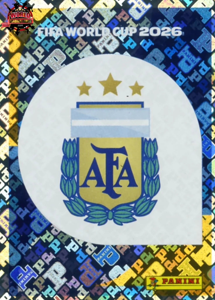 #ARG001 | Panini | Fifa World Cup Stickers | 2026 | Emblem | Argentina | Foil - International version
