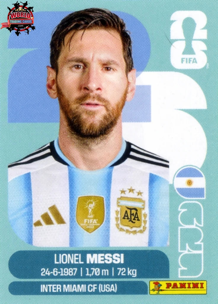 #ARG017 | Panini | Fifa World Cup Stickers | 2026 | Lionel Messi | Argentina | Base