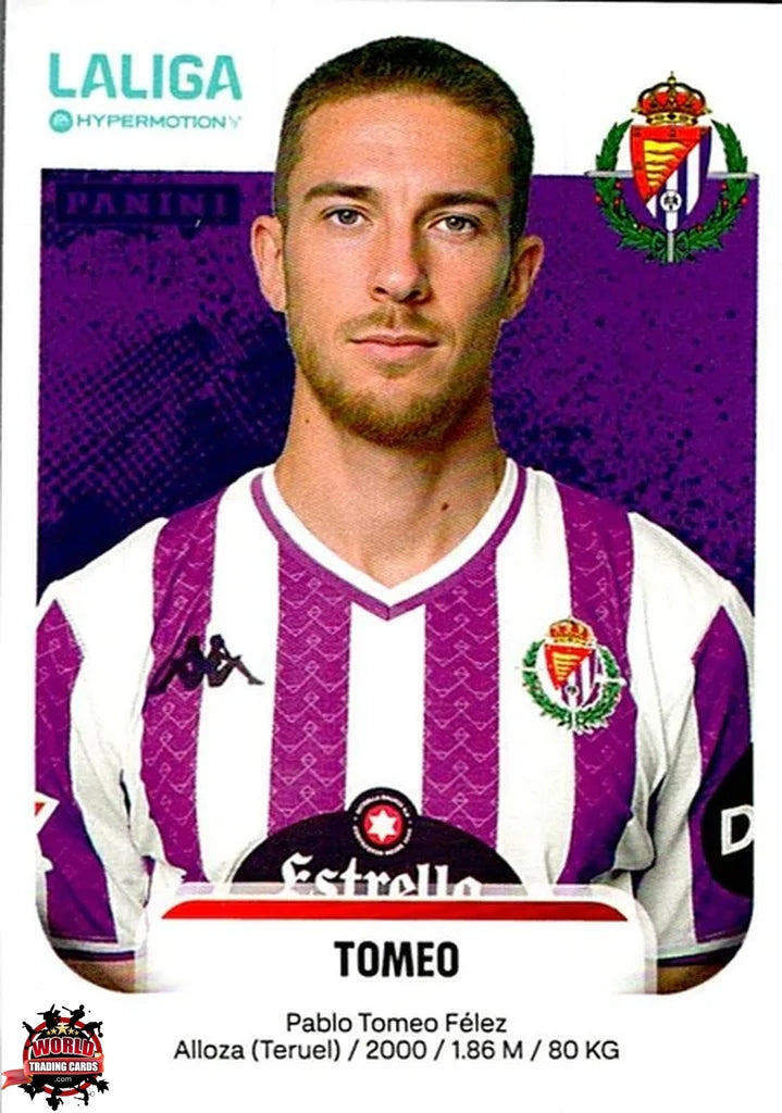 Cromo Trading Card Fútbol-Tomeo-Real Valladolid CF-Panini La Liga HypermotionV 2025-2026-387-Basico