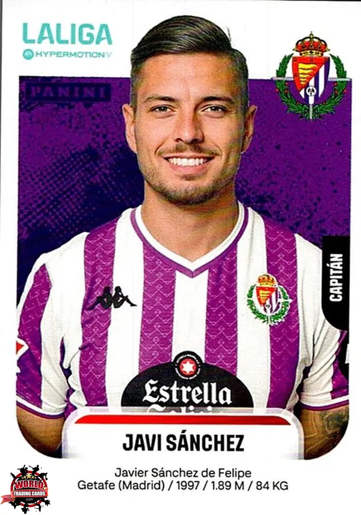 Cromo Trading Card Fútbol-Javi Sánchez-Real Valladolid CF-Panini La Liga HypermotionV 2025-2026-388A-Basico
