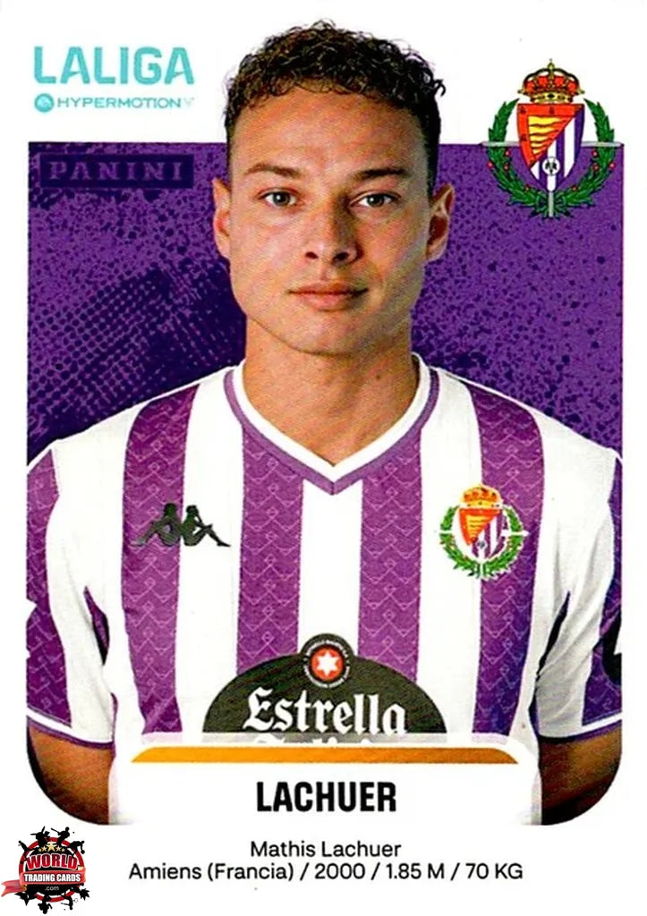 Cromo Trading Card Fútbol-Lachuer-Real Valladolid CF-Panini La Liga HypermotionV 2025-2026-393-Basico